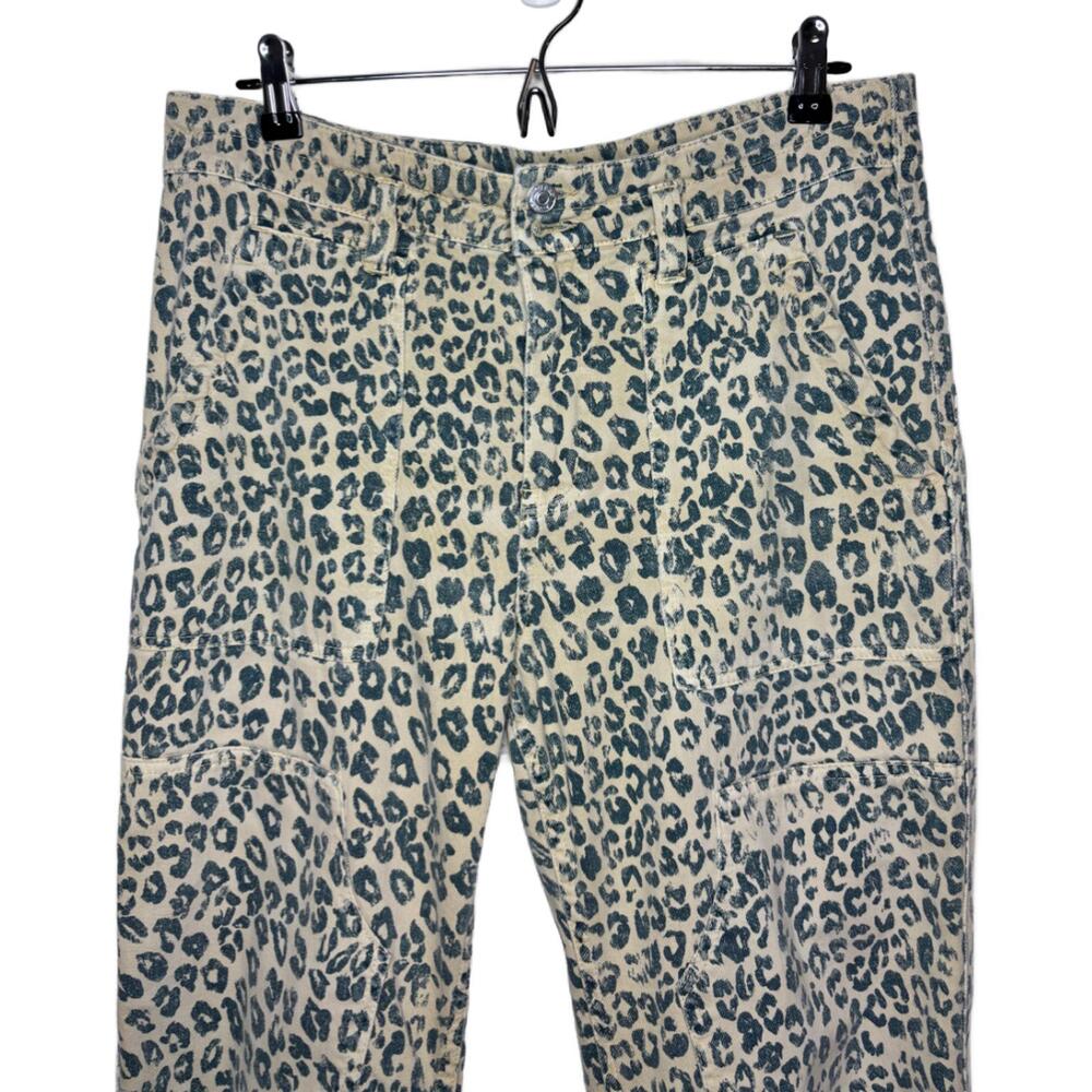 Pilcro Anthropologie Women 29 The Wanderer Straight Leg Leopard Print Jean(1956) - Picture 3 of 7